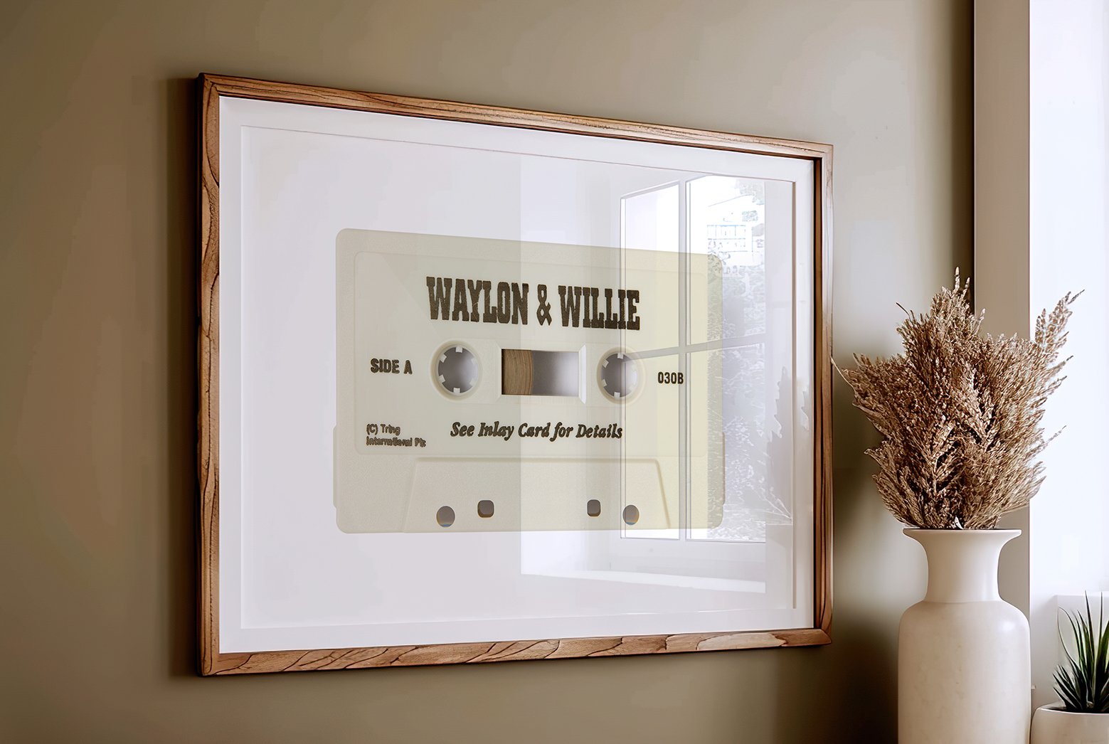 Waylon & Willie - Waylon Jennings & Willie Nelson cassette, cassette, cassette, cassette tape, classic cassette prints