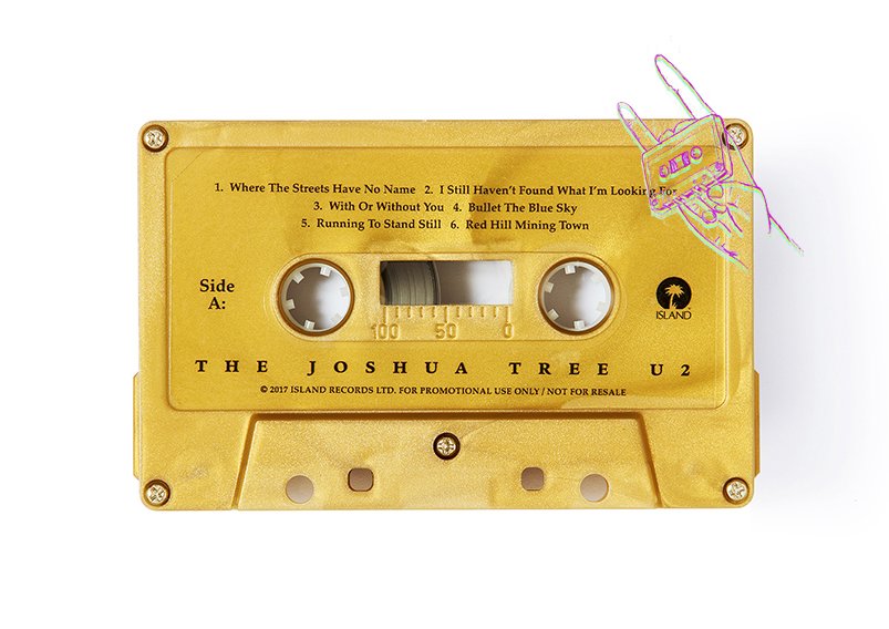 U2 - The Joshua Tree cassette, cassette, cassettes, cassette tape, classic cassette prints, www.classiccassetteprints.com (Copy)