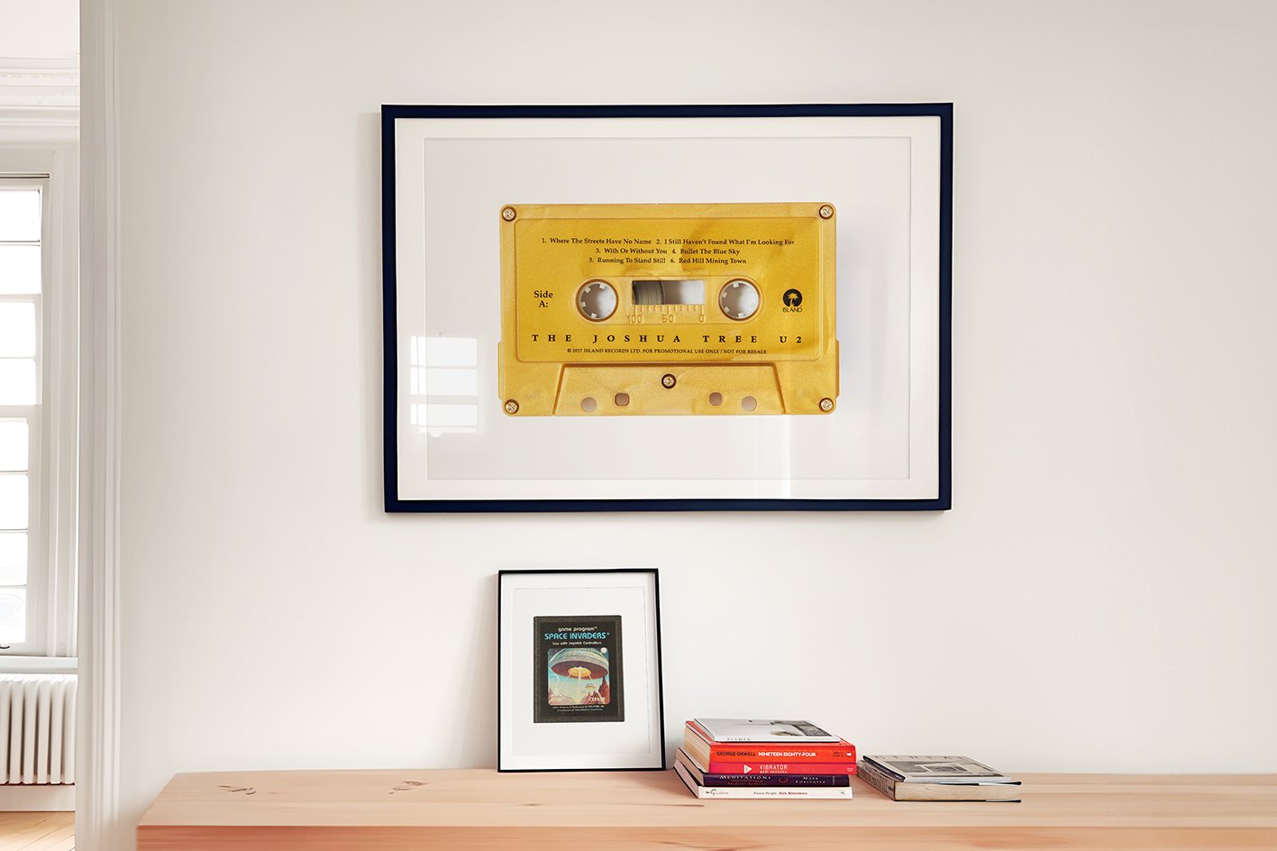 U2 - The Joshua Tree cassette, cassette, cassettes, cassette tape, classic cassette prints, www.classiccassetteprints.com (Copy)
