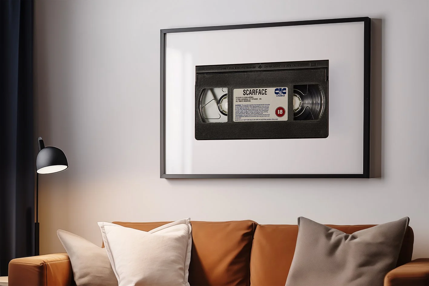Scarface, blockbuster video, blockbuster, VHS, Video Cassette, 80s, retro, cassette, cassette, cassettes, cassette tape, classic cassette prints, www.classiccassetteprints.com