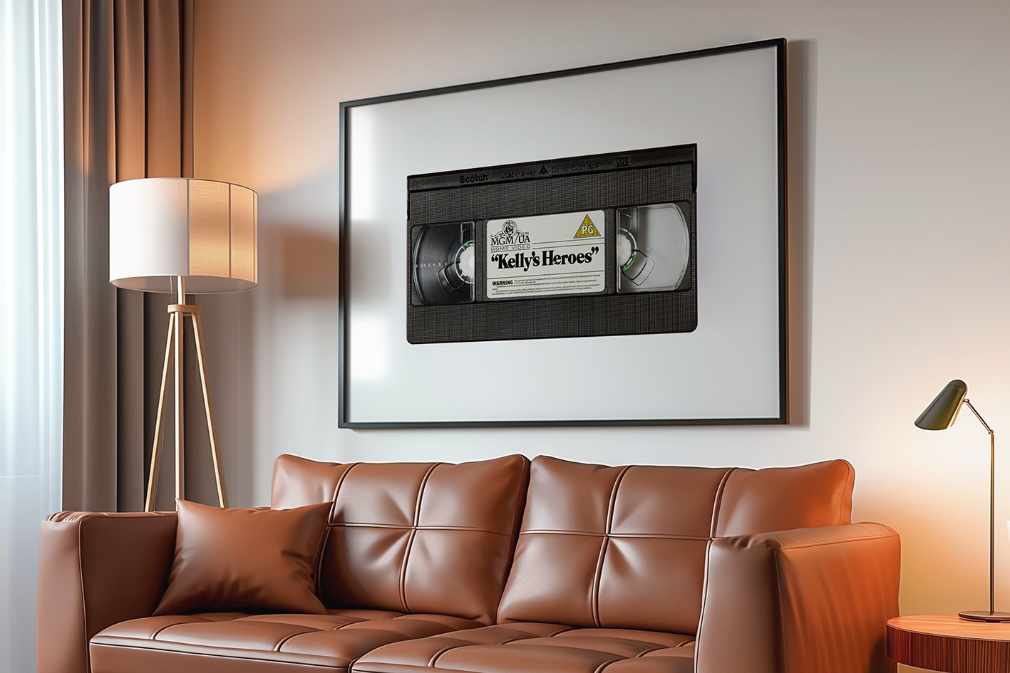 Kelly's Heroes, blockbuster video, blockbuster, VHS, Video Cassette, 80s, retro, cassette, cassette, cassettes, cassette tape, classic cassette prints, www.classiccassetteprints.com