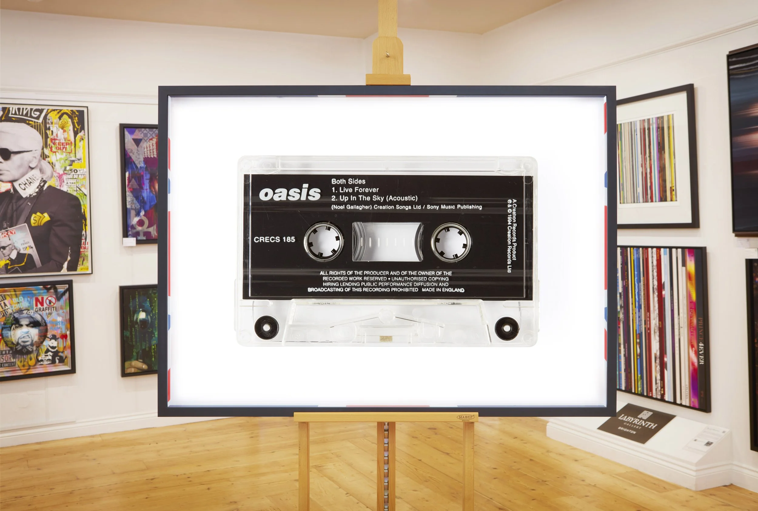 Oasis Live Forever Cassette Print