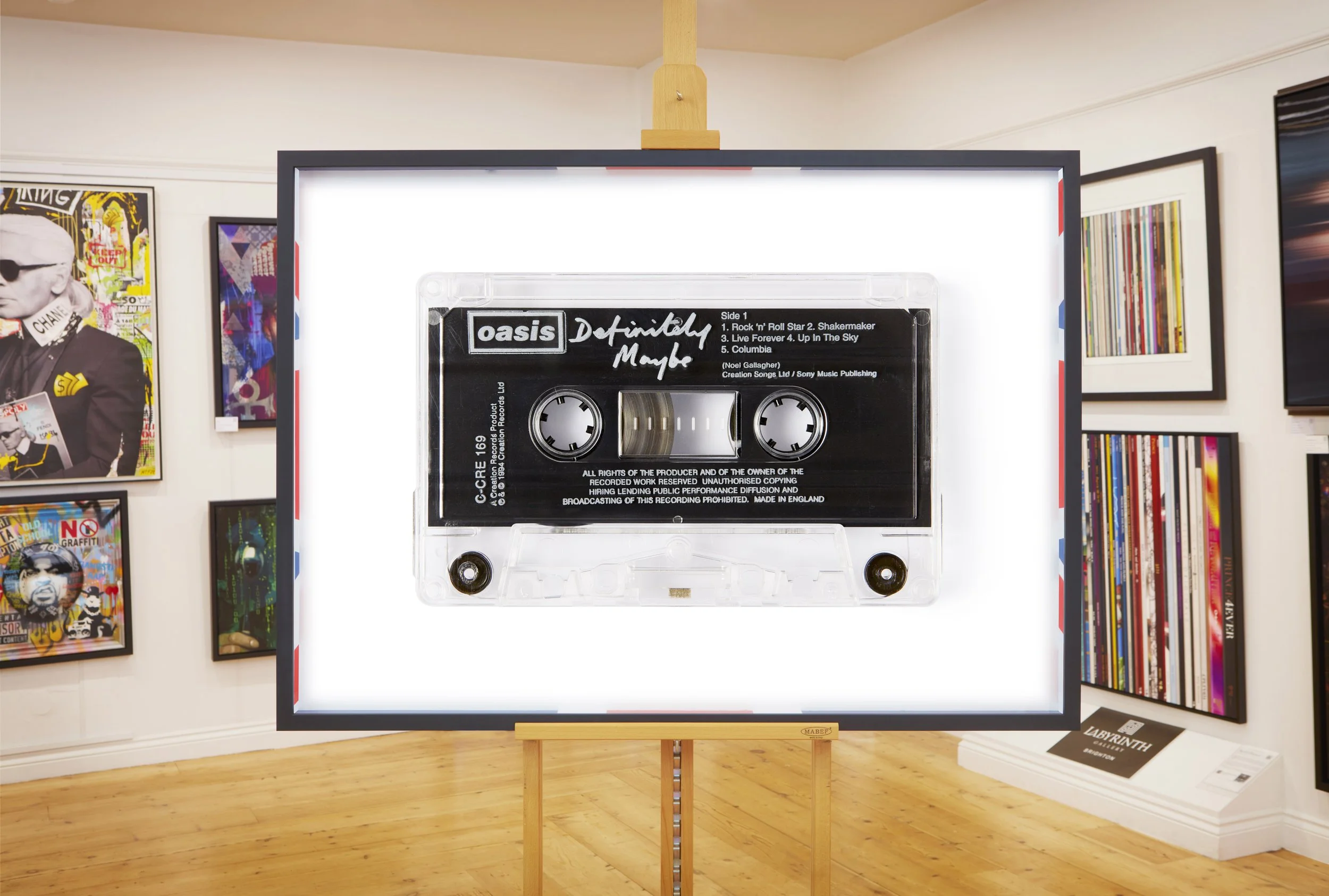 Oasis  Definitely Maybe Cassette Print