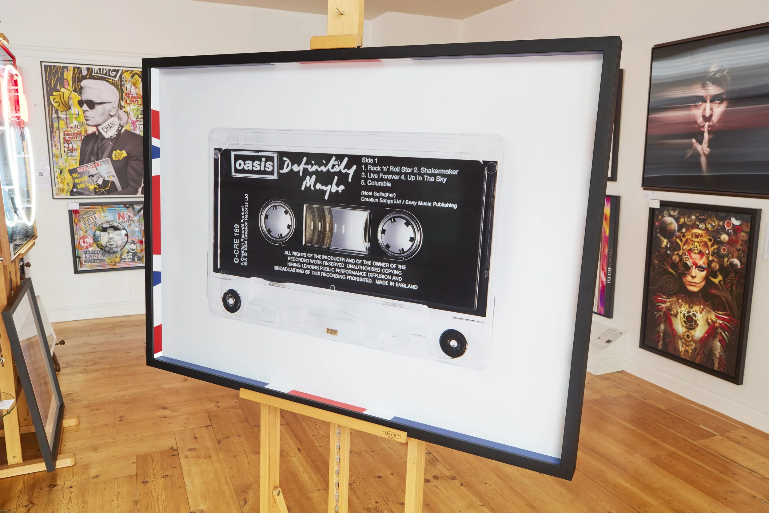 Oasis  Definitely Maybe Cassette Print