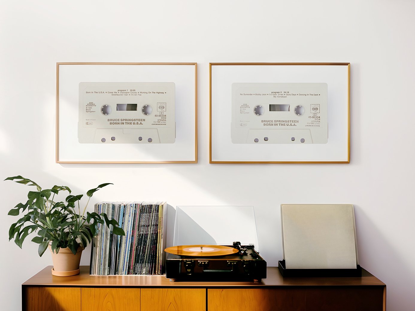 Bruce Springsteen - Born In The U.S.A, cassette, cassette, cassette tape, classic cassette prints