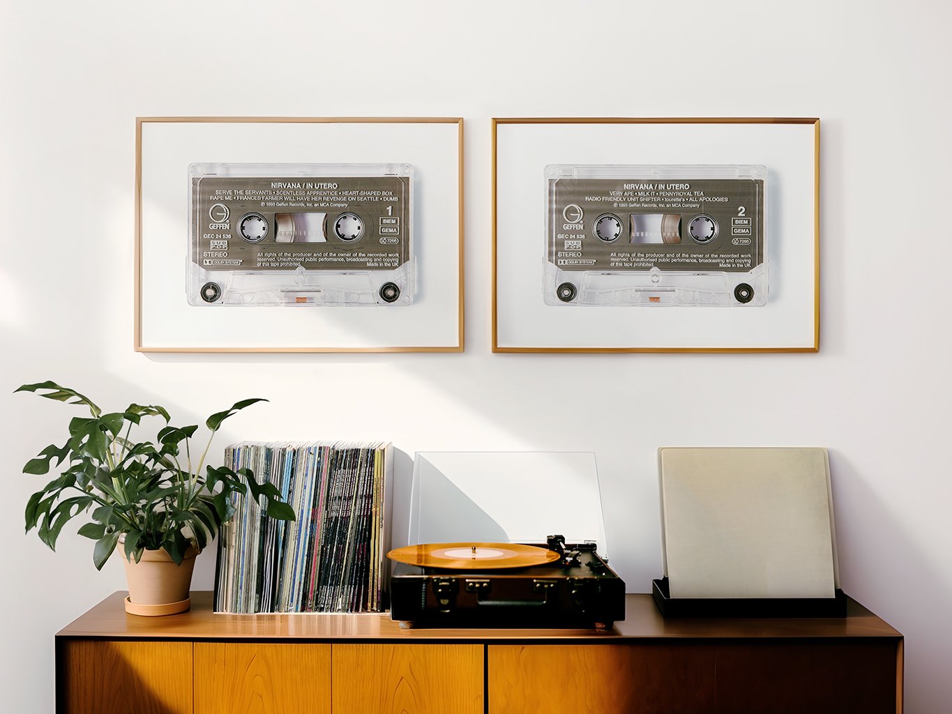 Nirvana - In Utero cassette, cassette, cassette tape, classic cassette prints