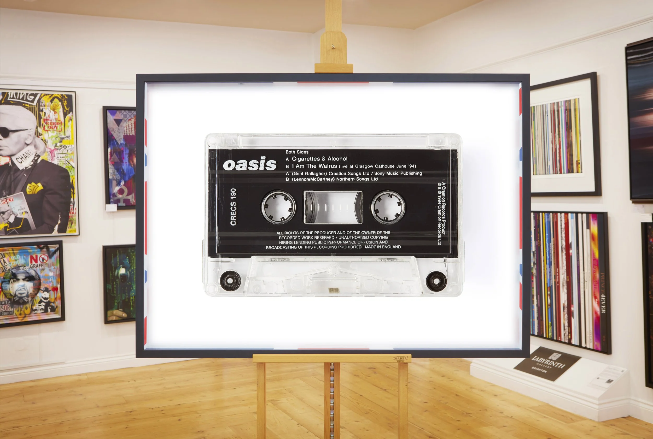 Oasis Cigarettes and Alcohol Cassette Print