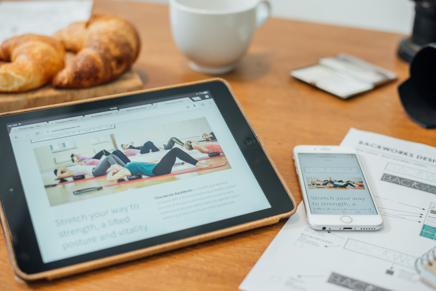Banners and header images on the mobile-friendly website