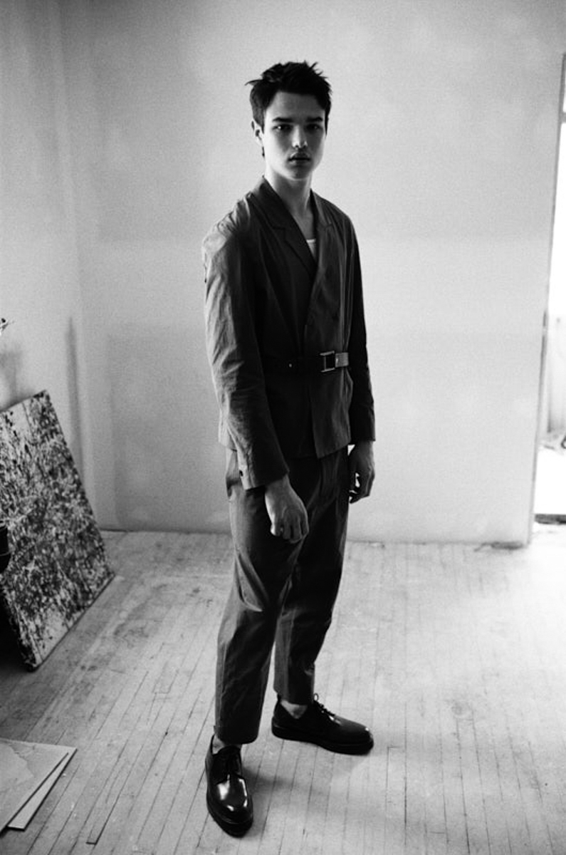 Blazer ($860) and pants ($500) 3.1 PHILLIP LIM at SIMONS. Belt ($175) PHILIPPE DUBUC. Shoes ($900) CARVEN.