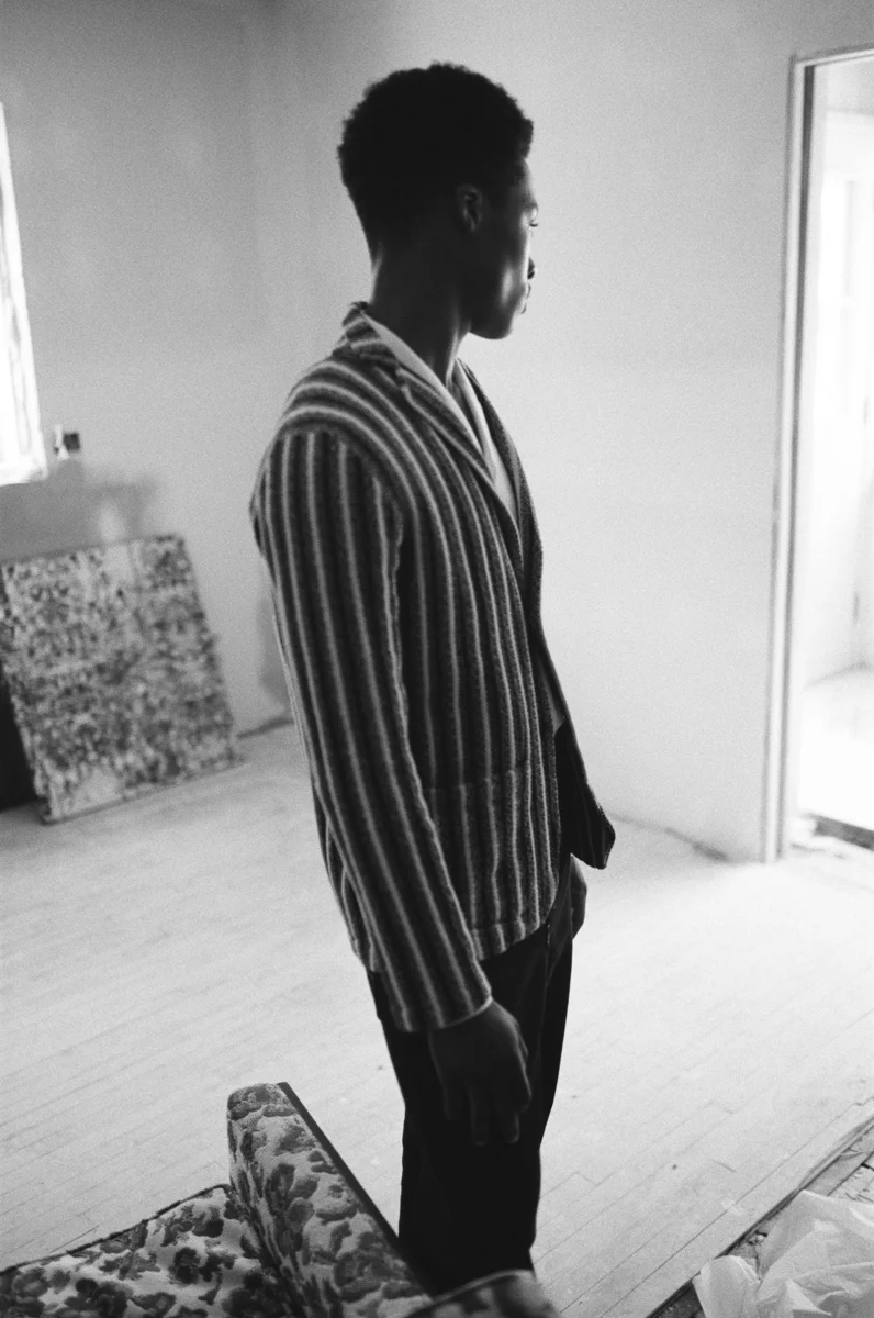 Blazer LARDINI ($735). Shirt COS ($190). Pants PAUL SMITH ($500). Photographer SHAYNE LAVERDIERE.