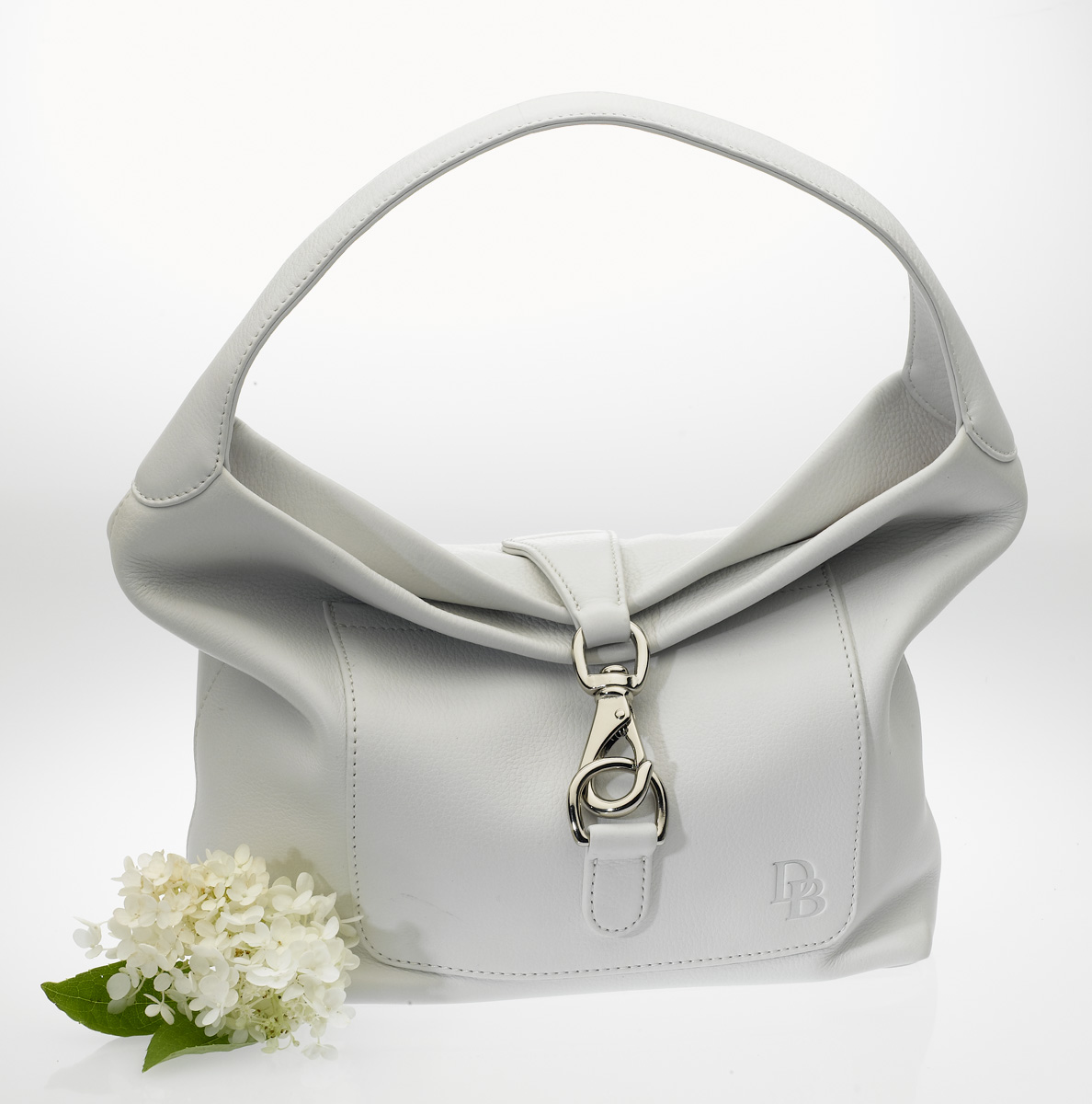 White Leather Handbag