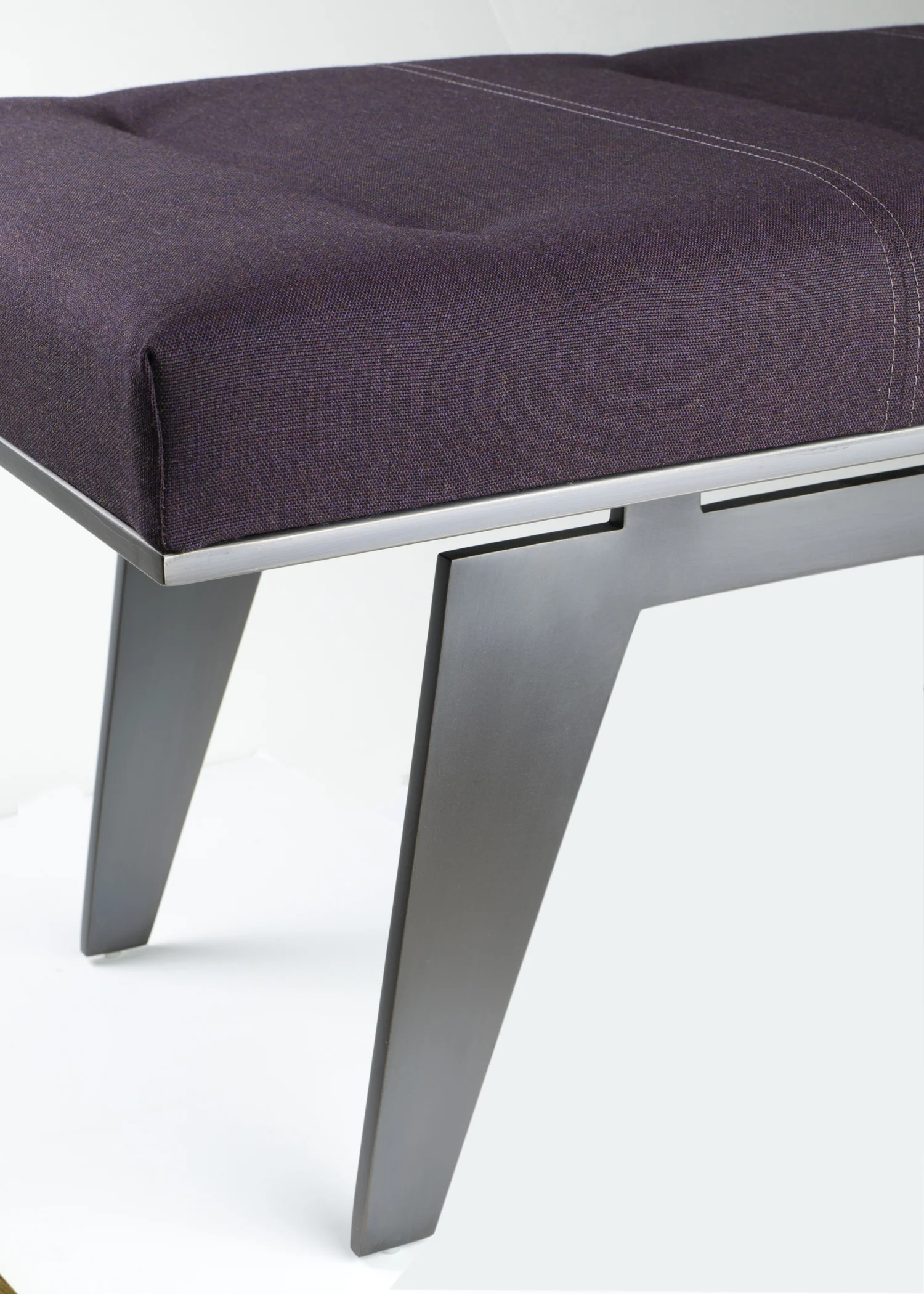 Detail of the furniture’s fabric & stitching.