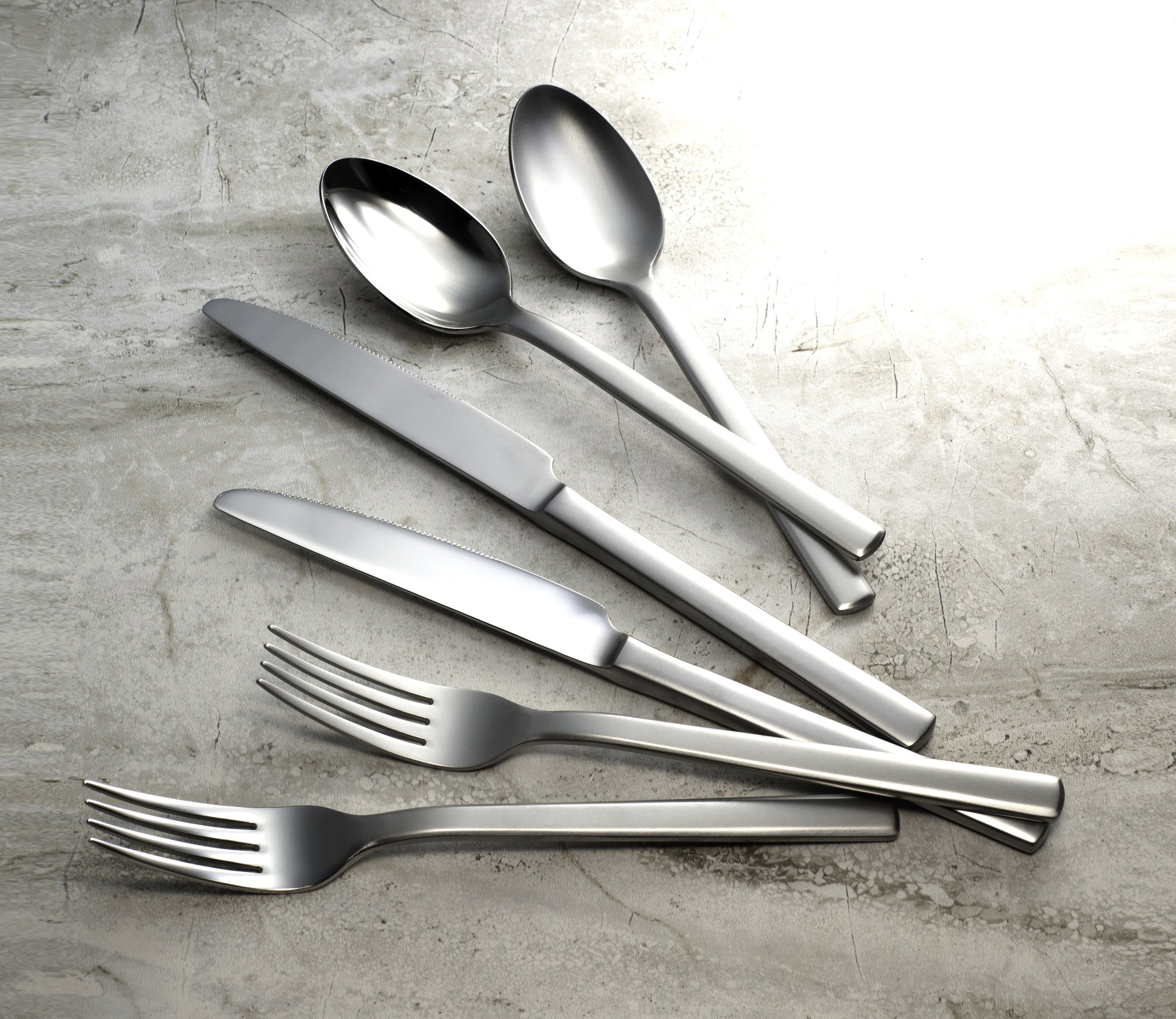 Flatware on Granite