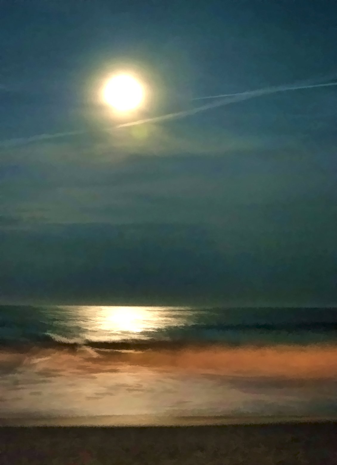 Moon Over the Ocean ©