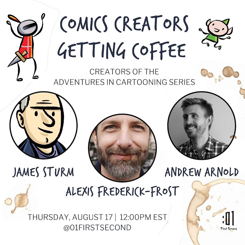 Brew up a pot of your favorite roast and join us for comics focused coffee talk tomorrow at noon!