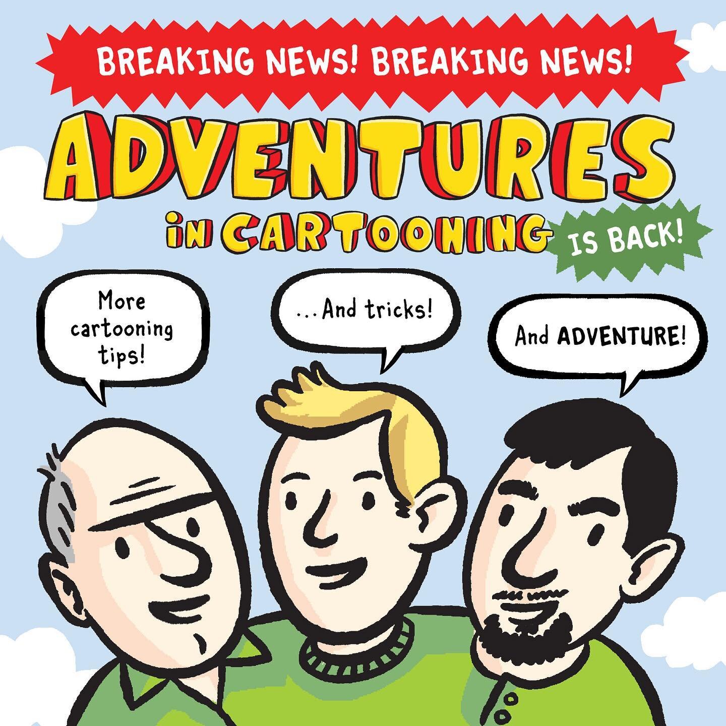 Exciting ADVENTURES IN CARTOONING news:

https://us.macmillan.com/series/adventuresincartooning