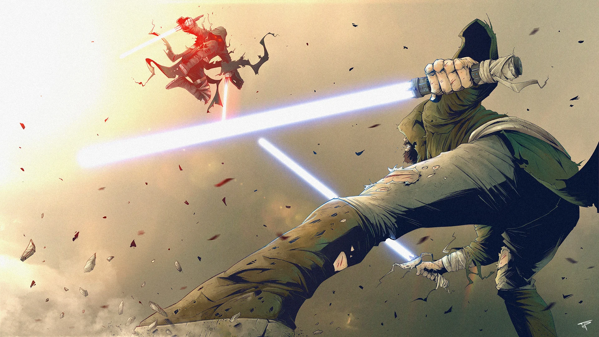 14 Spectacular Action Illustrations by the Uncanny Tonton Revolver.