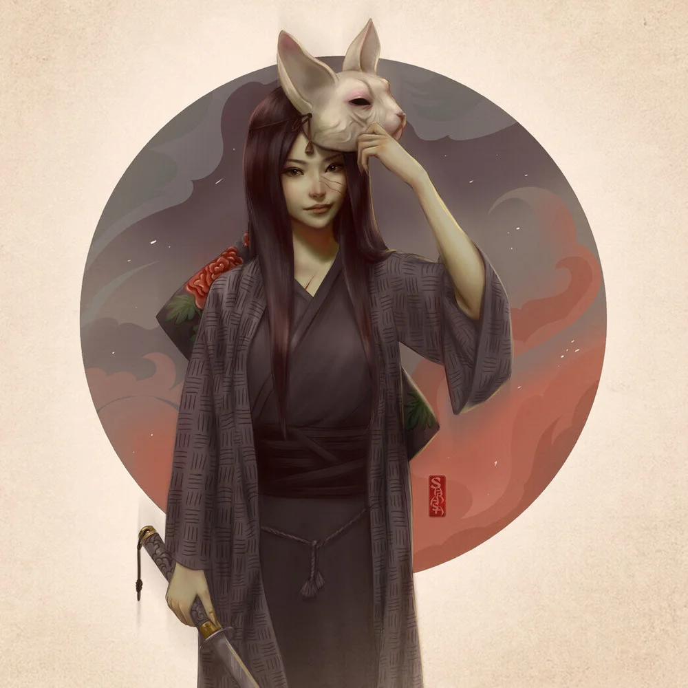 Illustration Tournament Samurai Girl Fablehatch Com