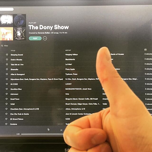 The Dony Show has just been updated with some (mostly) chill jazzy pop vibes. No metal or dubstep this time, I promise.  Find it on Spotify.