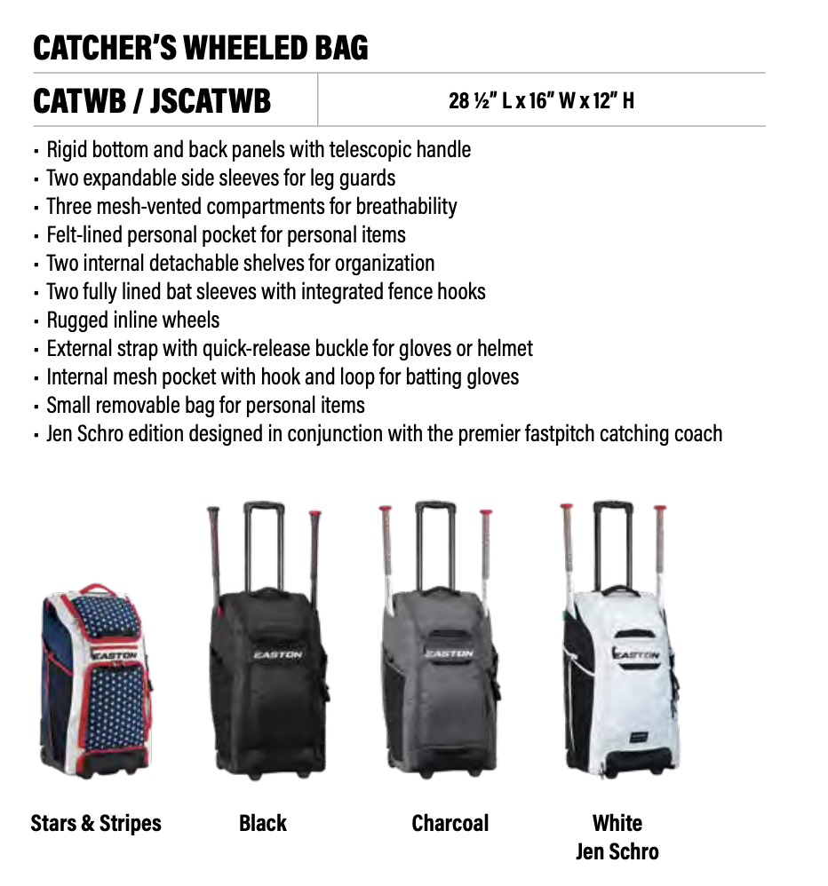CATCHER’S WHEELED BAG — BladesAPA