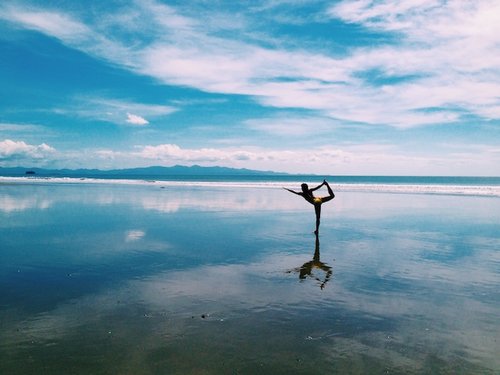 No mat necessary to replicate this beautiful practice in Nicaragua .