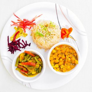 No complaints about this amazing meal in India !