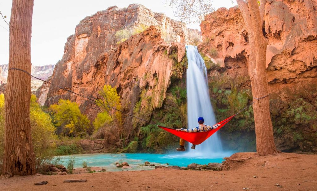 Hammock time at Havasu Falls