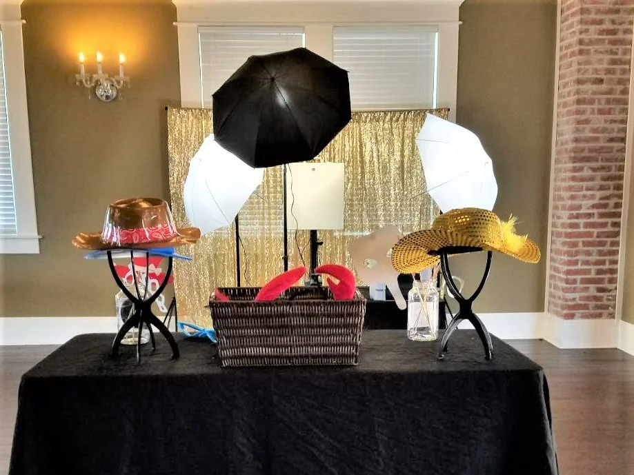 Gold Backdrop Open Air Photo Booth