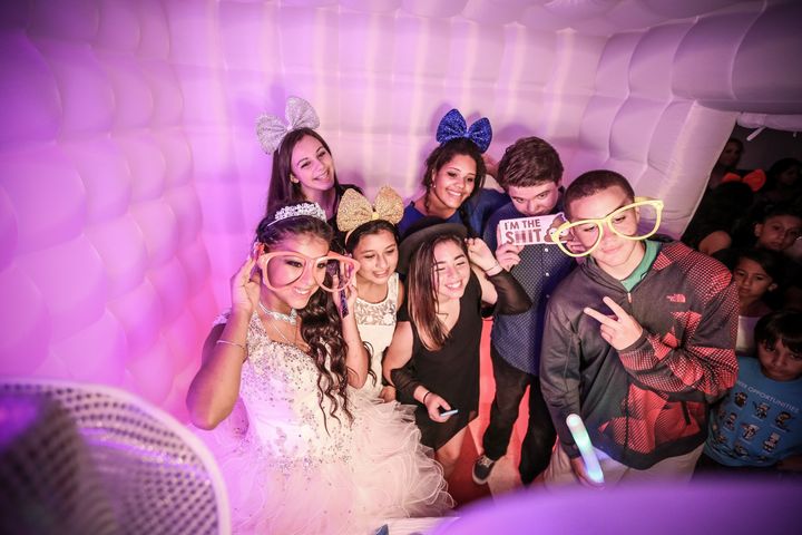 Enclosed LED Photo Booth