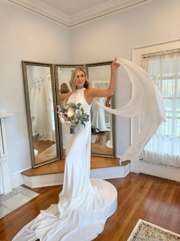 Clean and Modern Bridal Gown