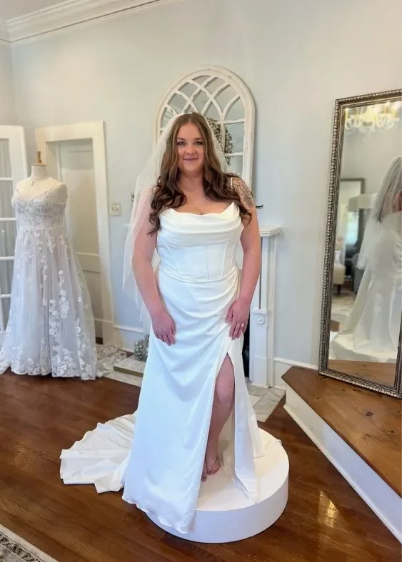 Fitted plus size wedding dress in Atlanta GA