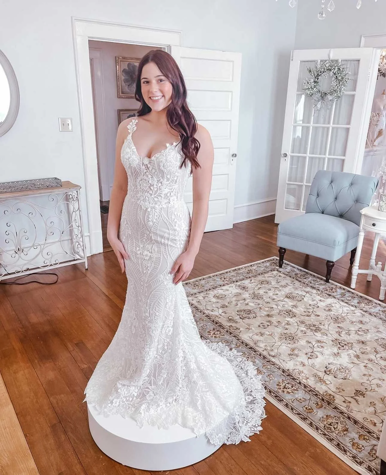 Fitted Lace Wedding Dress at Atlanta Street Bridal.jpg