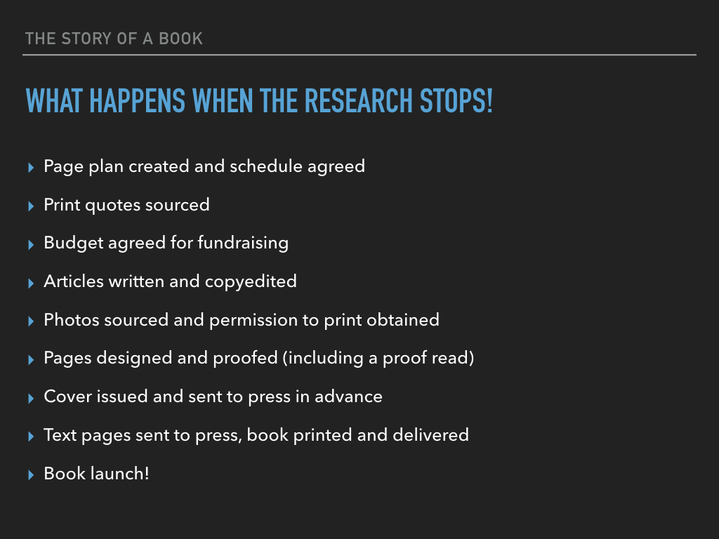 Extract from the talk I gave at the launch, the words that go with this 'it all looks so very simple!' I then explained what each stage meant and I have been delighted to be told on several occasions by the audience at the event and by email that they have learnt a lot from the information I shared in this short talk.