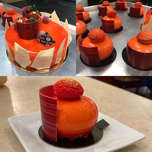 Our new creation ❤️ mascarpone mousse , strawberry coulis and sponge cake 🙌🏽🍓🍴Enjoy your cake 😉