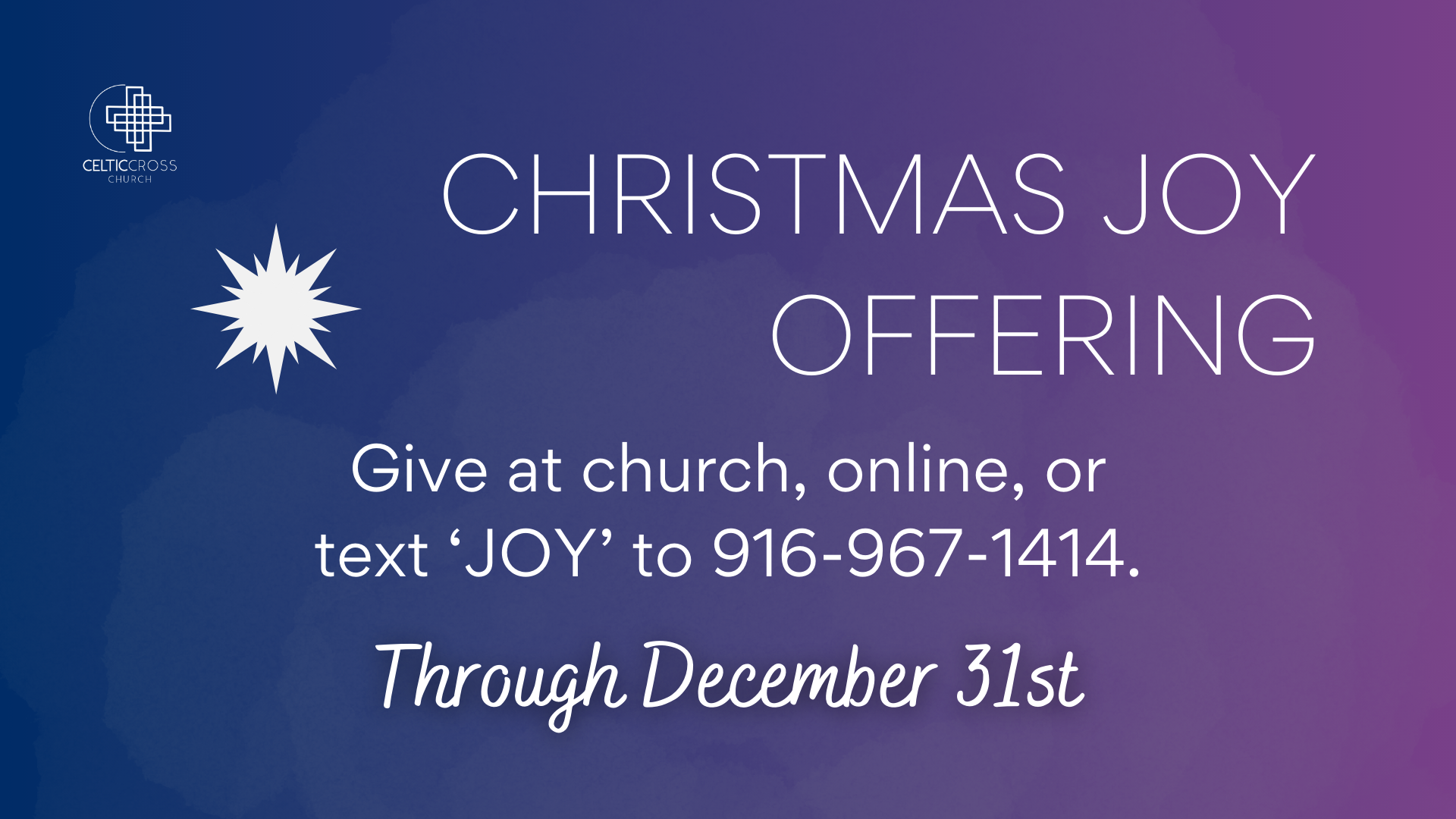 Christmas Joy Offering