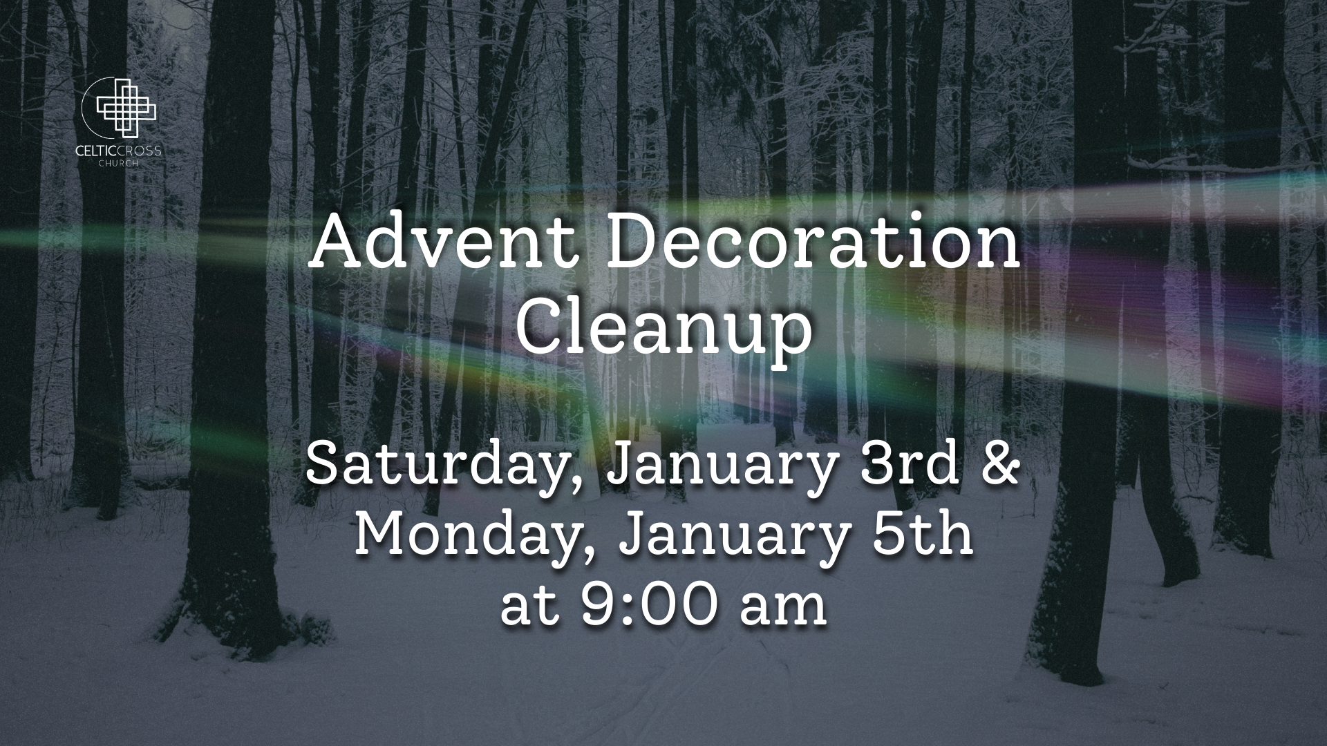 Advent Decoration Cleanup