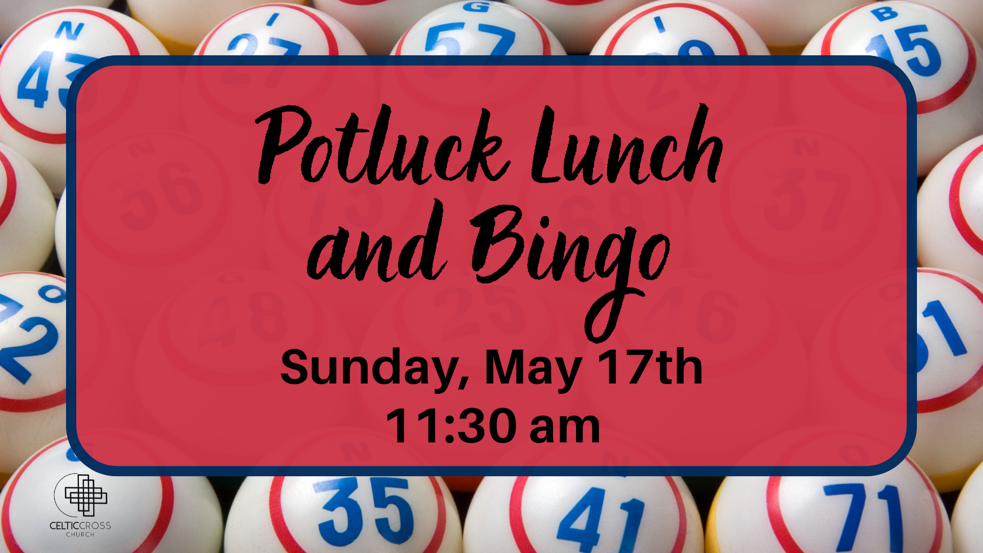 Potluck Lunch &amp; Bingo with the GKI Fellowship