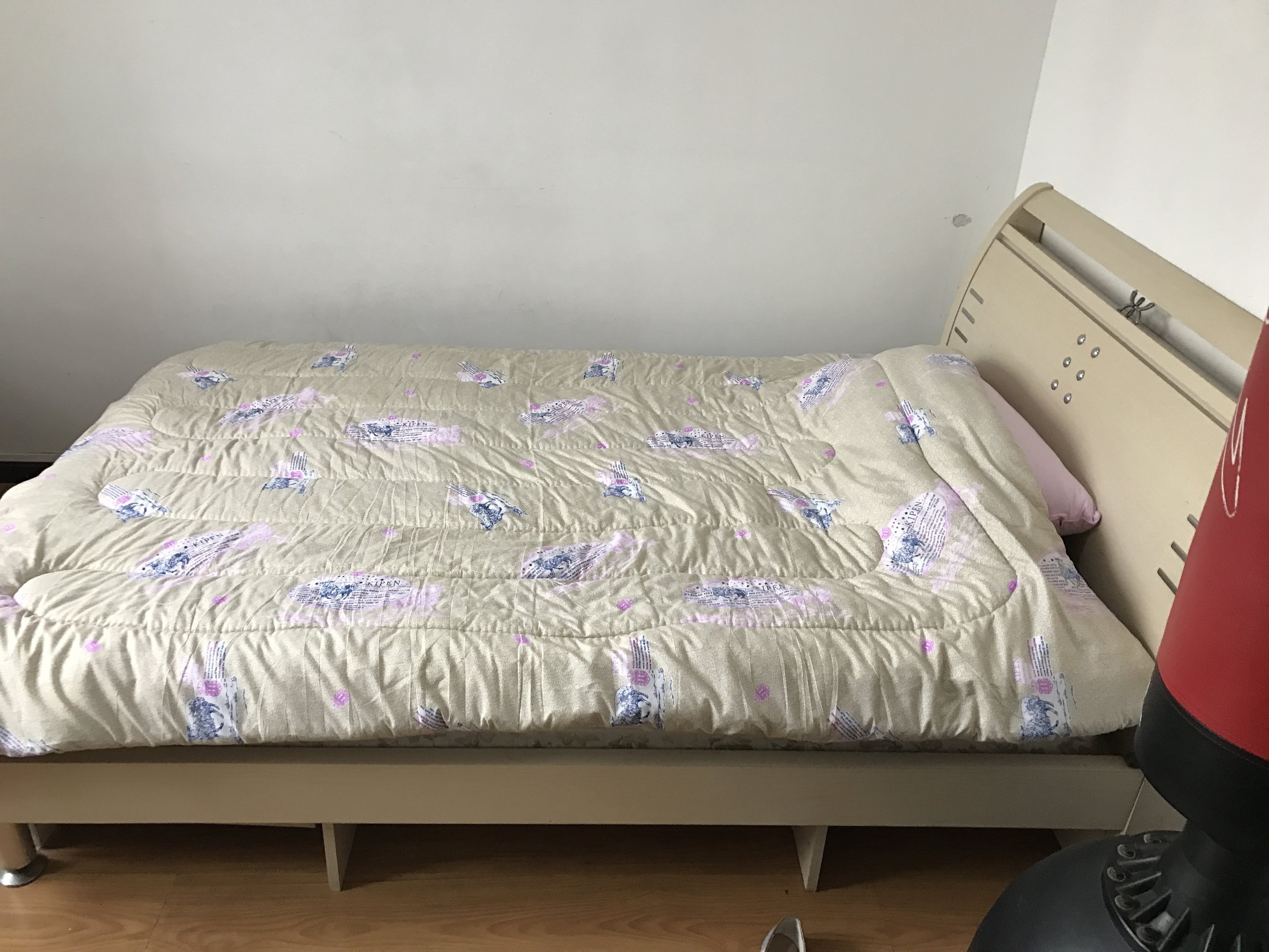 My hardass bed. So hard. So very hard