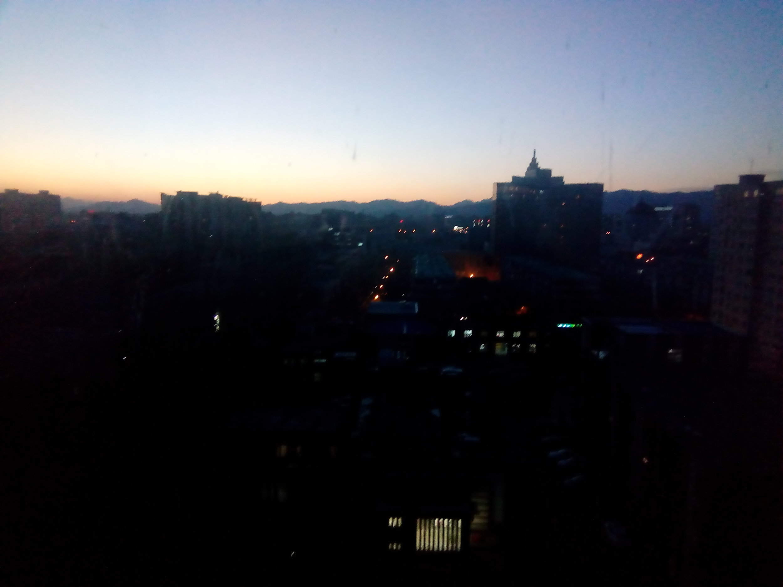 Didn't know there were mountains until this day when the clouds and smog cleared right before sunset. 