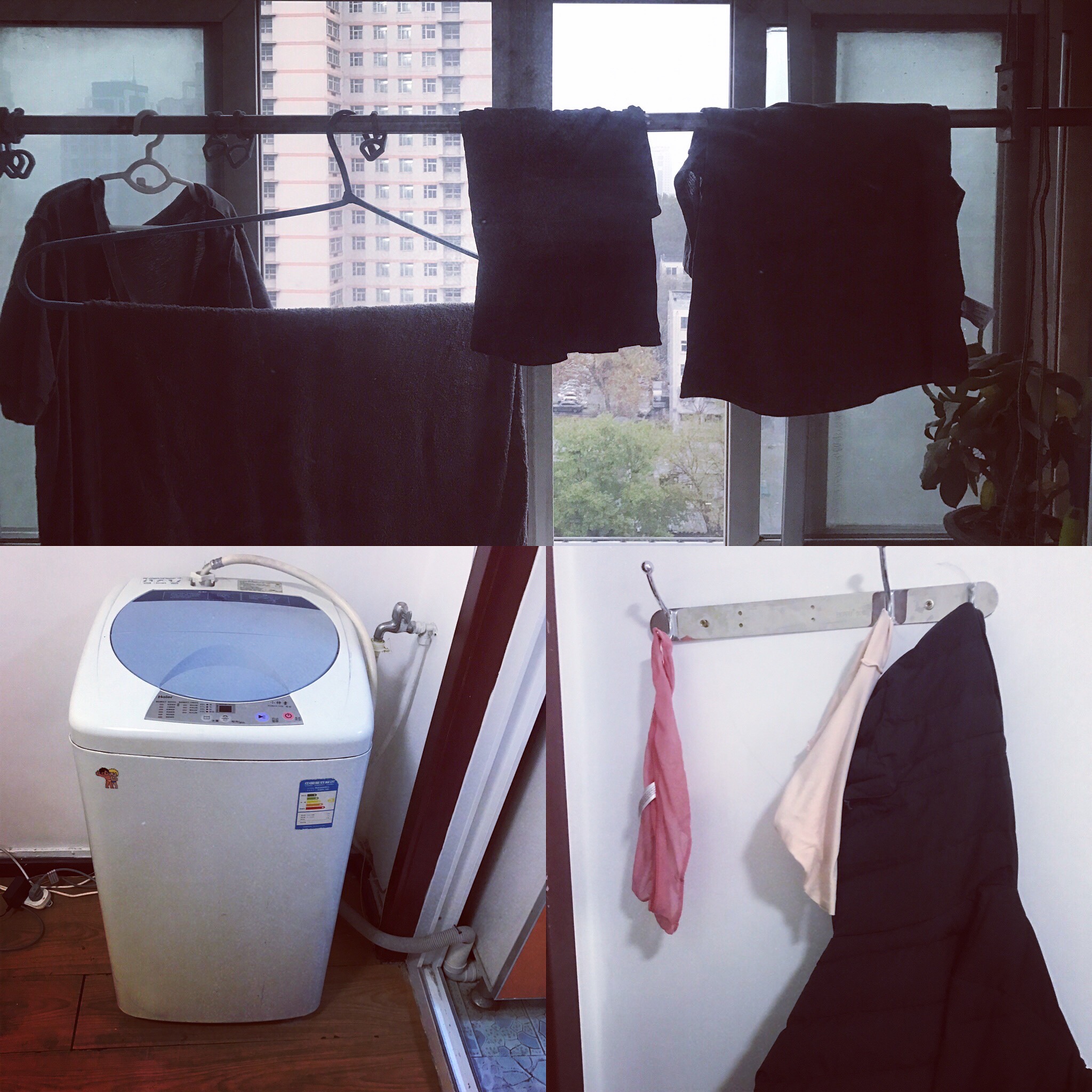 The laundry situation. No dryers. 