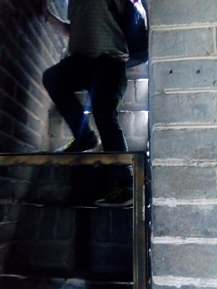 Small but steep stairway to the top of the 12th fortress. We had lunch up there. 