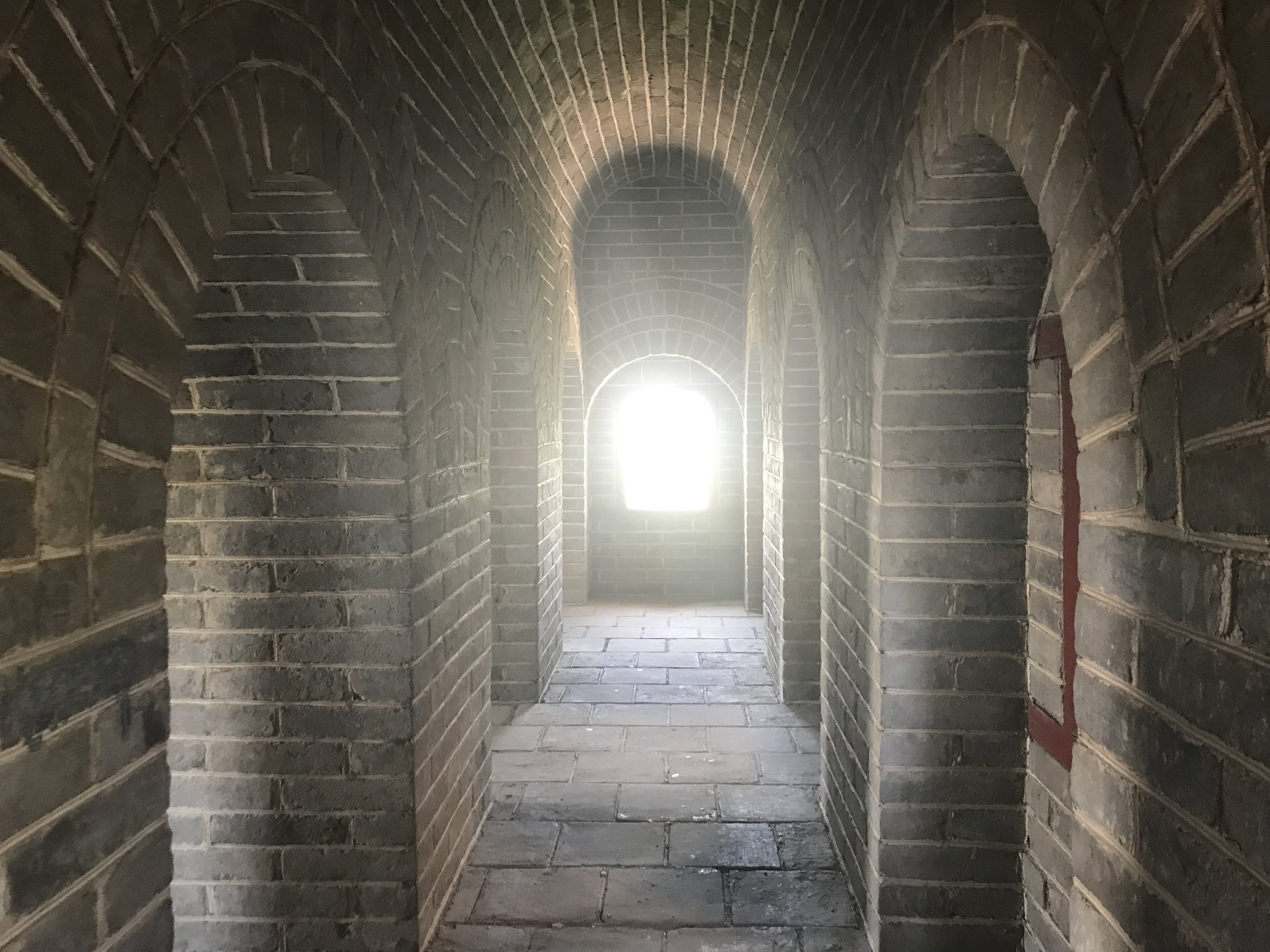 Inside one of the fortresses