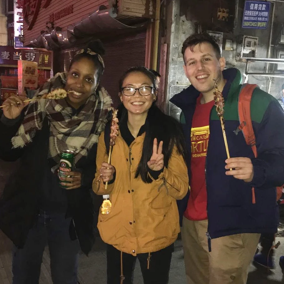Up and down the streets at night you can find vendors selling various meats and veggies on a stick. Do not miss out!