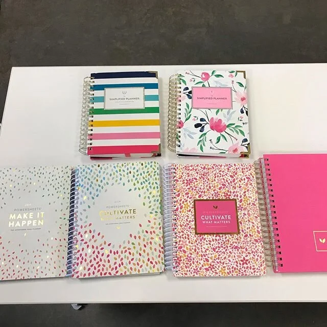 Teaching on goal setting today. 2020 will be my 4th full year using @cultivatewhatmatters #powersheets and I haven’t ordered my 6th @simplified planner yet. But clearly these have been so crucial to my life.