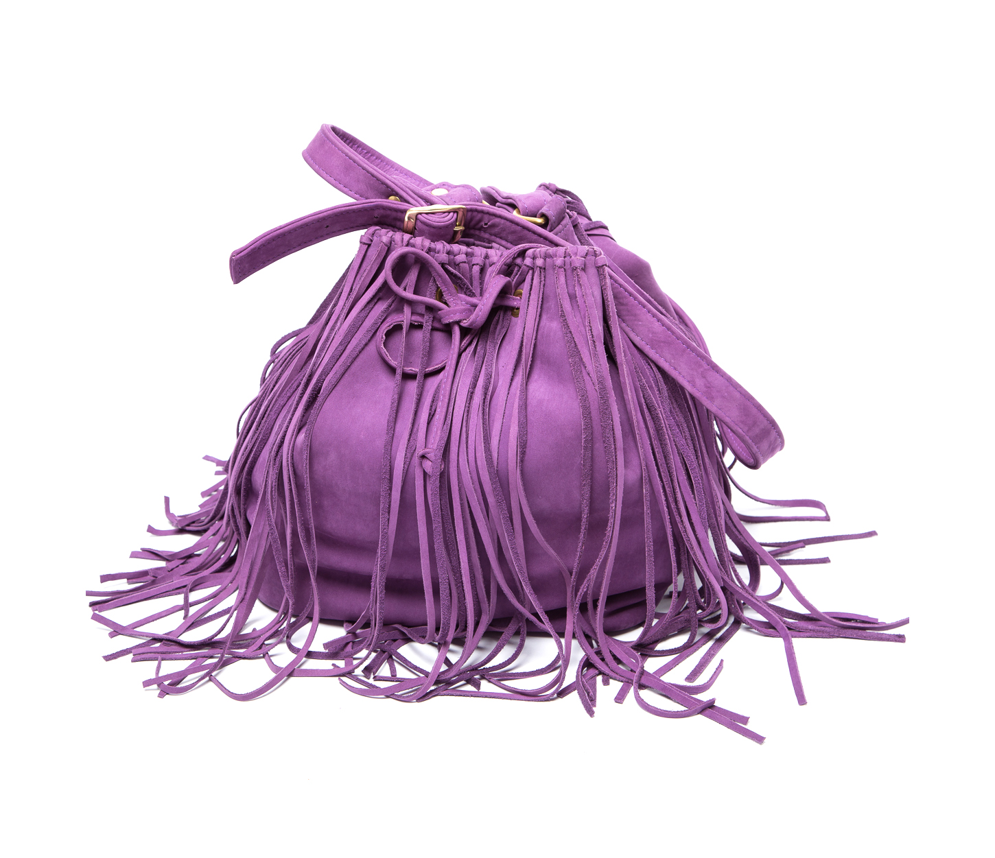 Fringe Crossbody Bag, Crossbody Bucket bag, Fringe Leather Bag, Black  Drawstring Bag for Women Handmade with Soft Leather