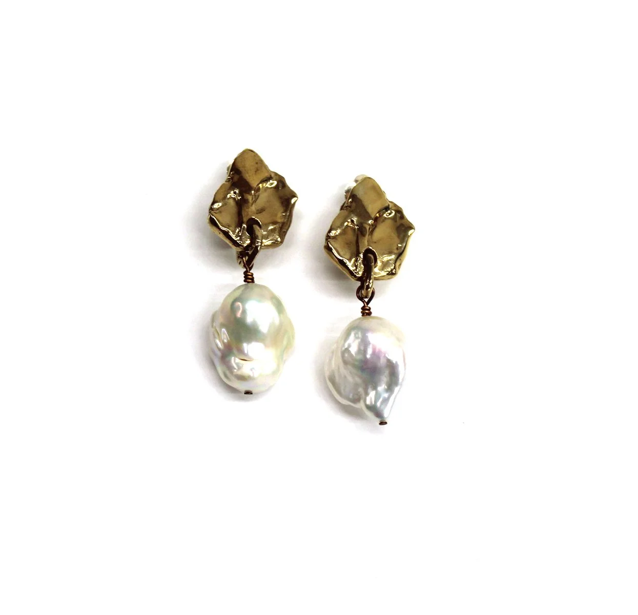 Leaf Pearl Earrings