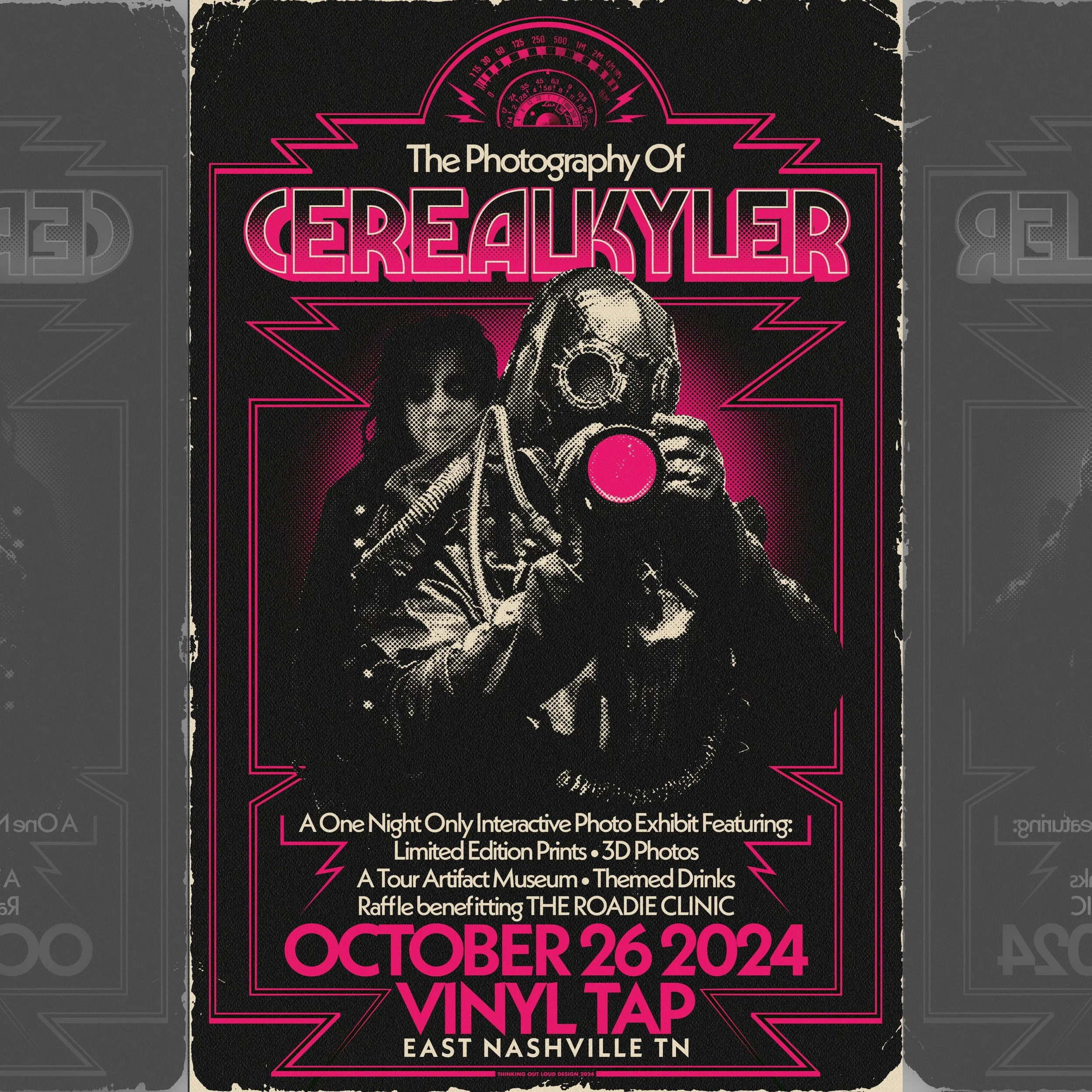 2024 VINYL TAP GALLERY SHOW POSTER BENEFITTING THE ROADIE CLINIC - 11X17