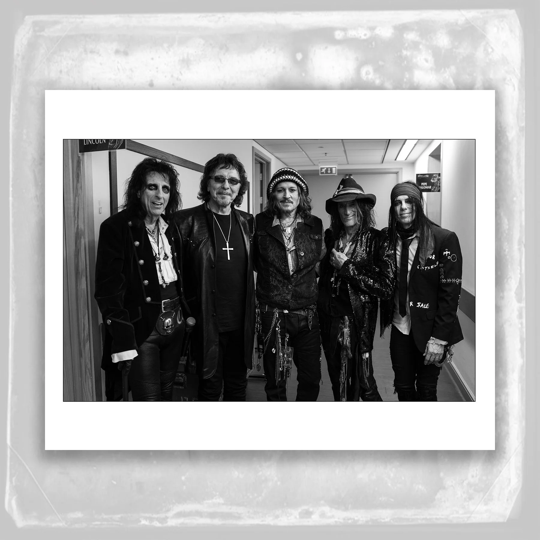 8X10 - LIMITED EDITION - HOLLYWOOD VAMPIRES WITH TONY IOMMI