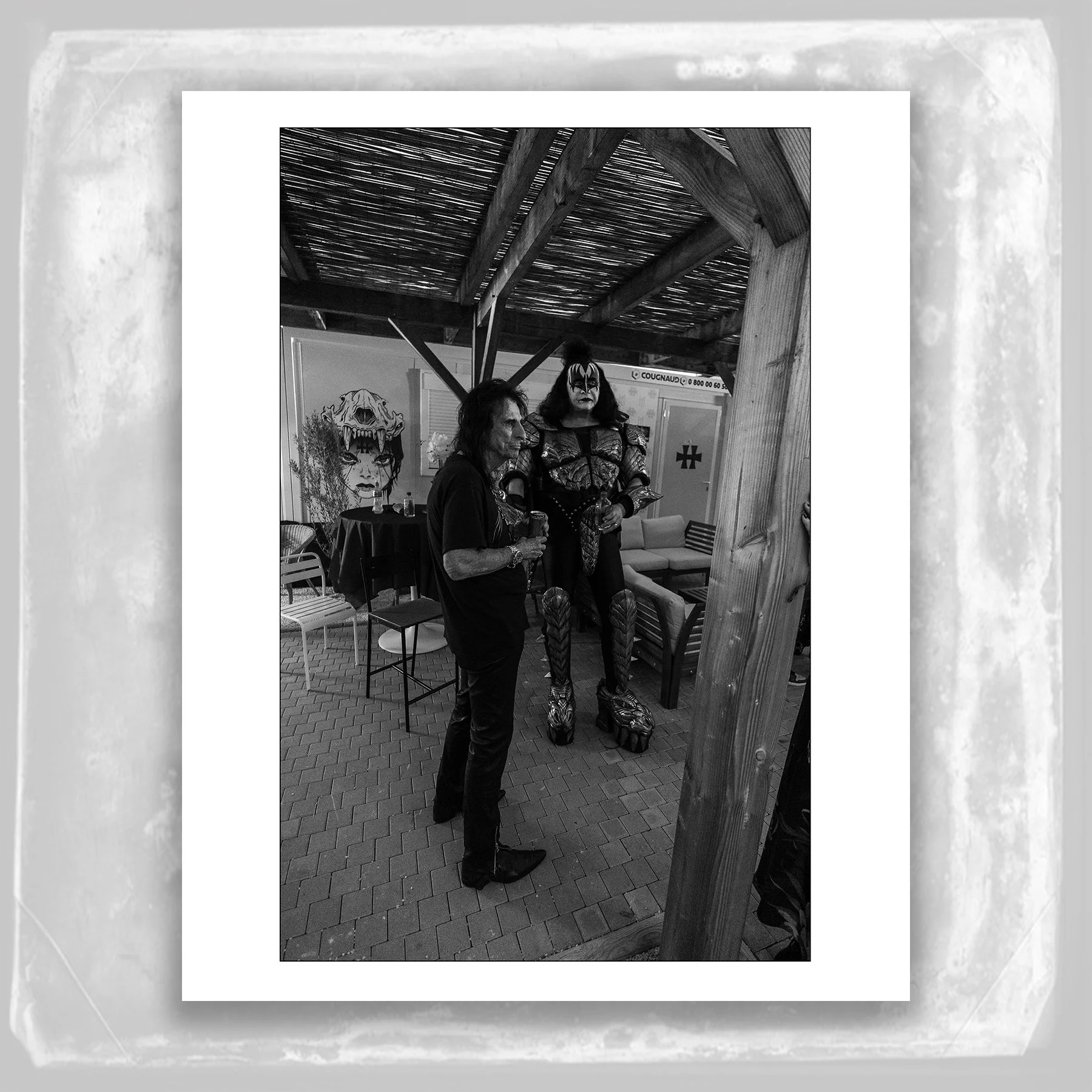 8X10 - LIMITED EDITION - ALICE COOPER AND GENE SIMMONS
