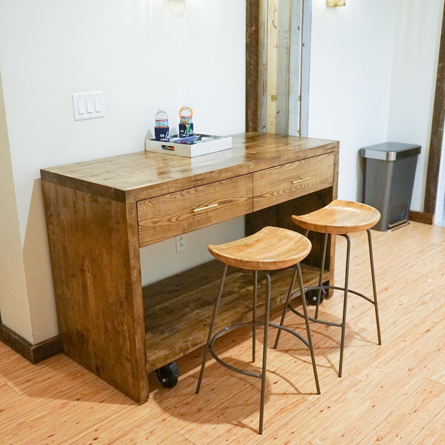 We were able to design and build this kitchen island for @506lofts and are really proud of how it turned out!  #EmployTrainMentor #CustomWoodworking #Nashville #KitchenIsland